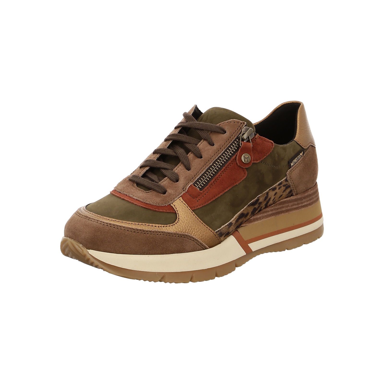 Mephisto chaussures lacet Tiziana marron combi