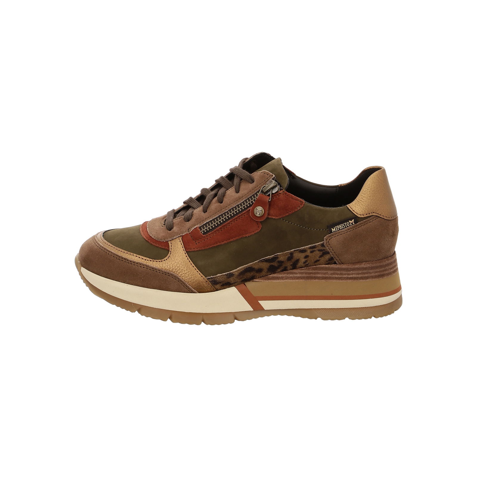 Mephisto chaussures lacet Tiziana marron combi
