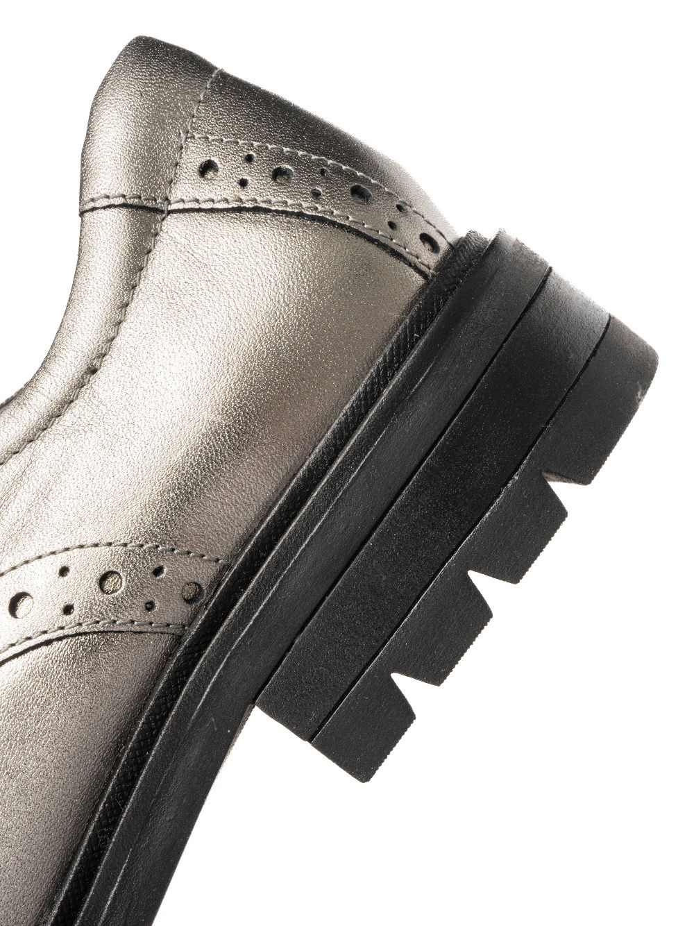 Schnürer Cambridge taupe-grau metallic