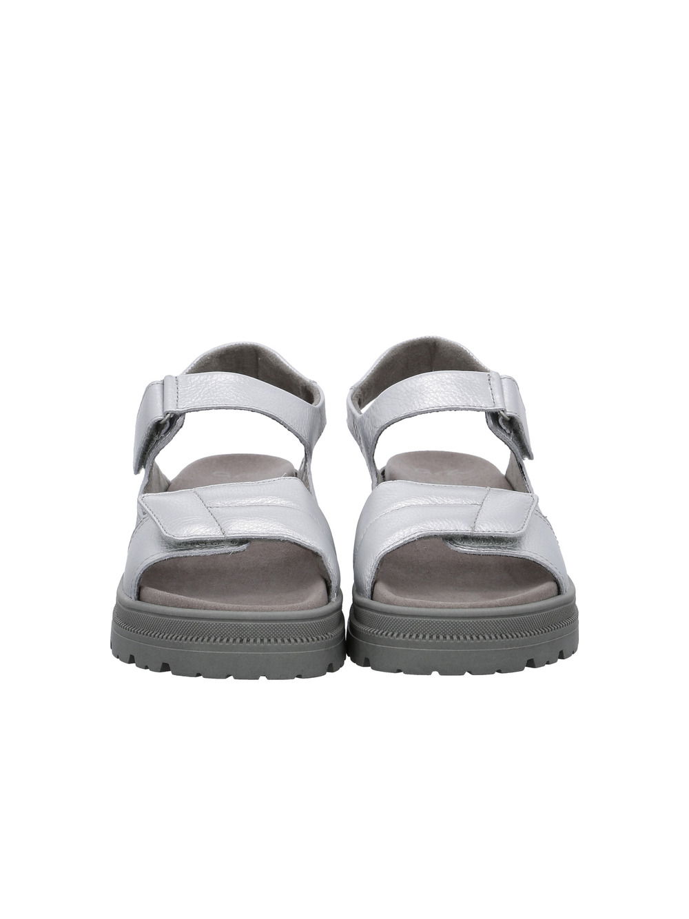 Silver on sale gray sandals